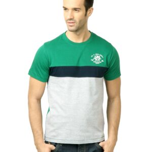 U.S. Polo Assn. Men Solid Green Tshirt