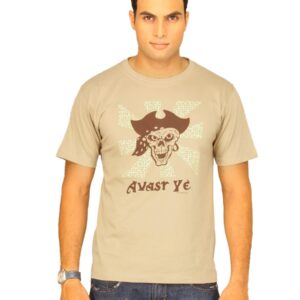 Inkfruit Men's Avast Ye Beige T-shirt