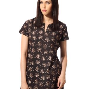 Fabindia Women Printed Dark Brown Kurtis