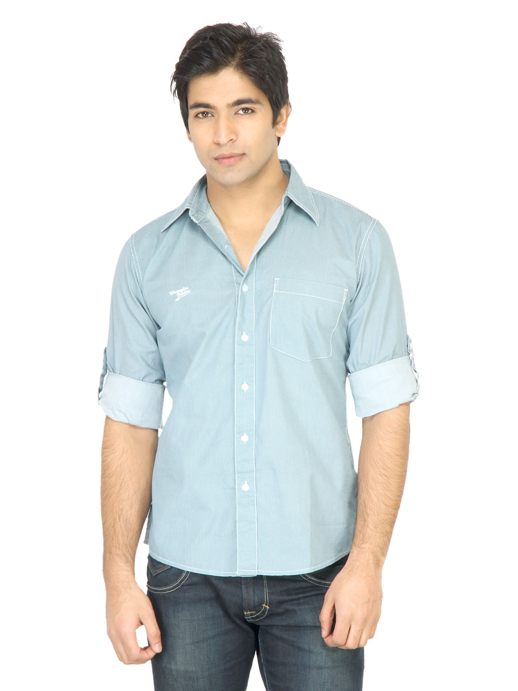 Wrangler Men Stampede Green Shirt