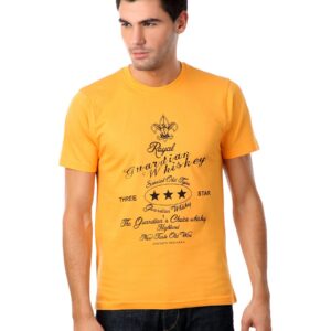 Myntra Men Orange Royal T-shirt