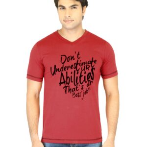 Mark Taylor Men Red Printed T-shirt
