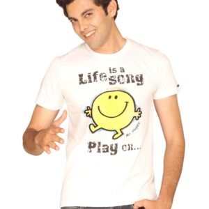 Mr.Men Men's Mr.happy White T-shirt