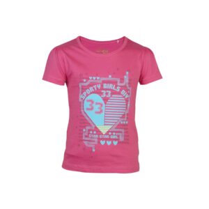 Doodle Sporty Girl dark Pink Tshirts