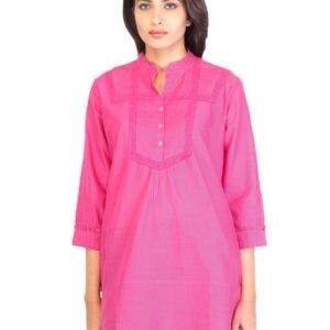 BIBA OUTLET Women Fushsia Pink Kurti