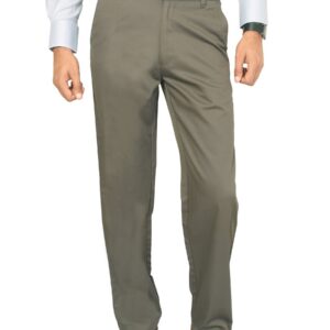 Basics Men Solid Grey Trousers