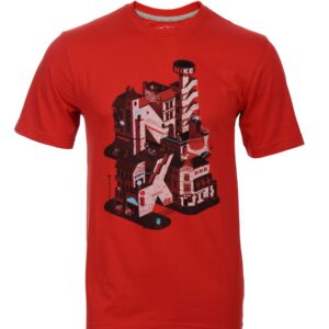 Nike Men Town Round Red Neck T-Shirts