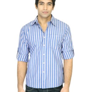 Wrangler Men Multi Blue Shirt