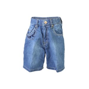 Palm Tree Kids Boys Washed Blue Shorts