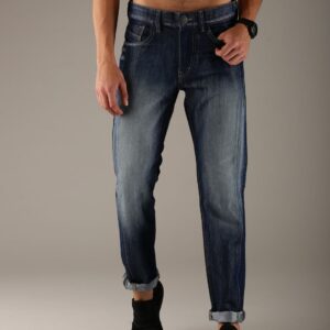 Flying Machine Men Blue Slim Fit Mid-Rise Clean Look Jeans