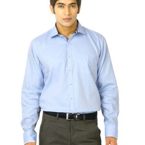United Colors of Benetton Men Solid Blue Shirts