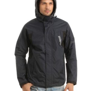 Just Natural Unisex Navy Blue Rain Jacket