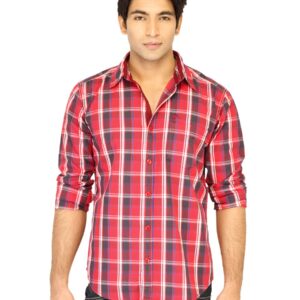 Highlander Men Check Red Shirt