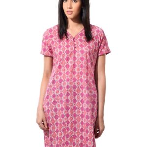 Fabindia Women Printed Pink Kurta