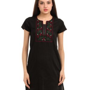 Folklore Women Black Kurta
