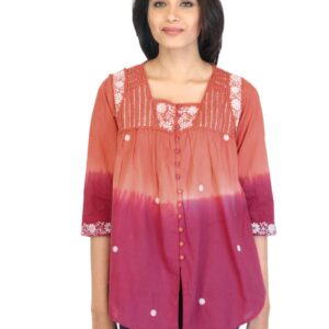 BIBA OUTLET Women Pink Kurti
