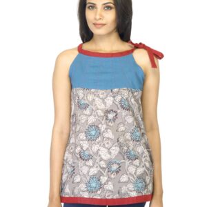 Mother Earth Women Printed Grey Tunic