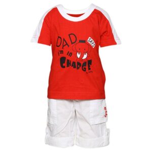 Gini and Jony Boys Kane Red & White Kidswear