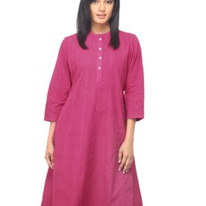 Fabindia Women Fushsia Pink Kurta