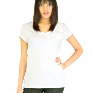 United Colors of Benetton Women Short White T-shirt