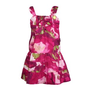 Doodle Kids Girl Printed Pink Dress