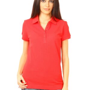 United Colors of Benetton Women Red Polo T-shirt