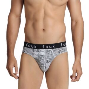 FCUK Underwear Men White & Black Brief