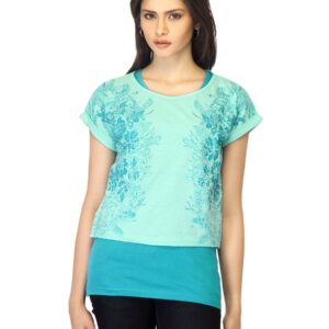 Jealous 21 Women Printed Green Top
