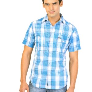 Lee Men Blue Check Shirt