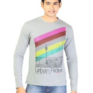 Lee Men Printed Grey Tshirts