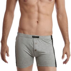 Chromozome Men Grey Melange & Black Trunks