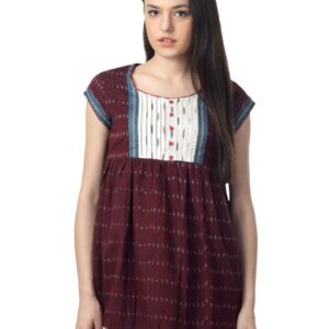 Mother Earth Women Maroon Kurti