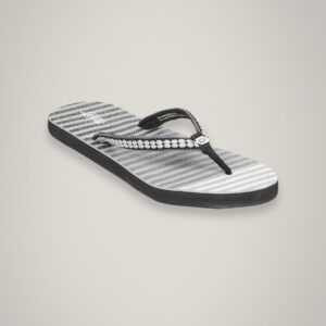 Lotto Women's Wave Chic Black Grey Flip Flop