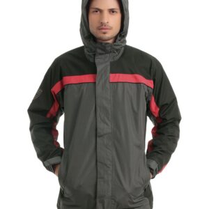 Just Natural Unisex Charcoal Rain Jacket