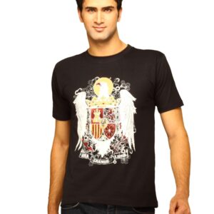 Myntra Men's Eagle Emblem Black T-shirt