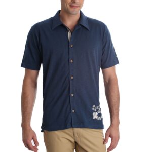 Urban Yoga Men Blue Shirt