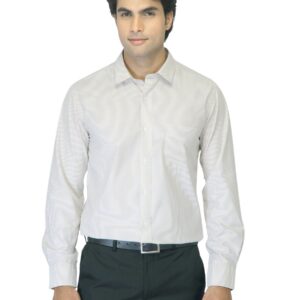 Mark Taylor Men Striped Brown Shirt
