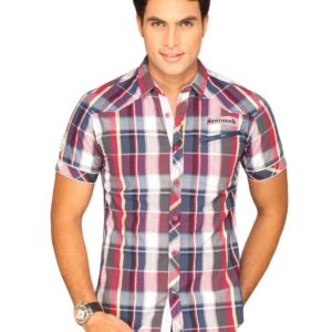 Locomotive Men Red Checked Shirt
