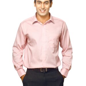 John Miller Men Solid Pink Shirt
