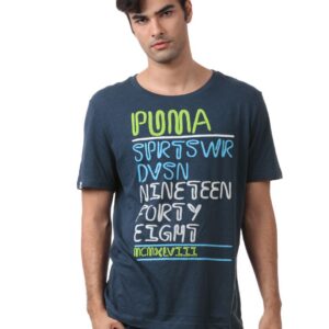 Puma Men Blue T-shirt