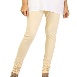 Aurelia Women Solid Beige Leggings