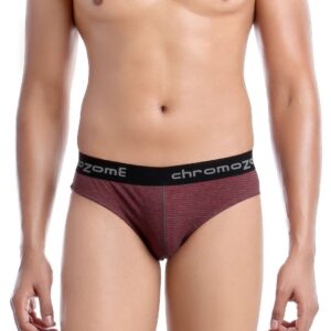 Chromozome Men Grey & Red Briefs