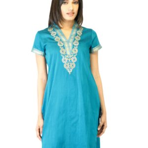 Folklore Women Blue  Kurta