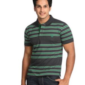 Classic Polo Men's Grey stripe T-shirt