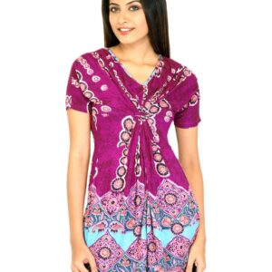 Jealous 21 Women Printed Purple Tops