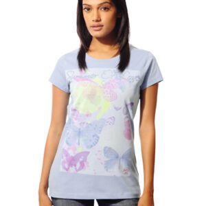 Wrangler Women Summer of Love Blue T-shirt