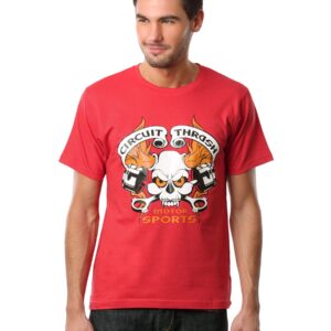 Myntra Men Circuit Thrash Red T-shirt
