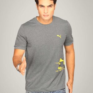 Puma Men's Summer Graphic Charcoal T-shirt