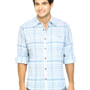 Mother Earth Men Check White Shirts