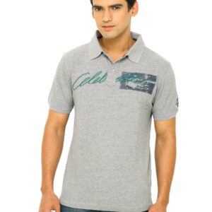 Wrangler Men Celebrate Polo Grey T-Shirt